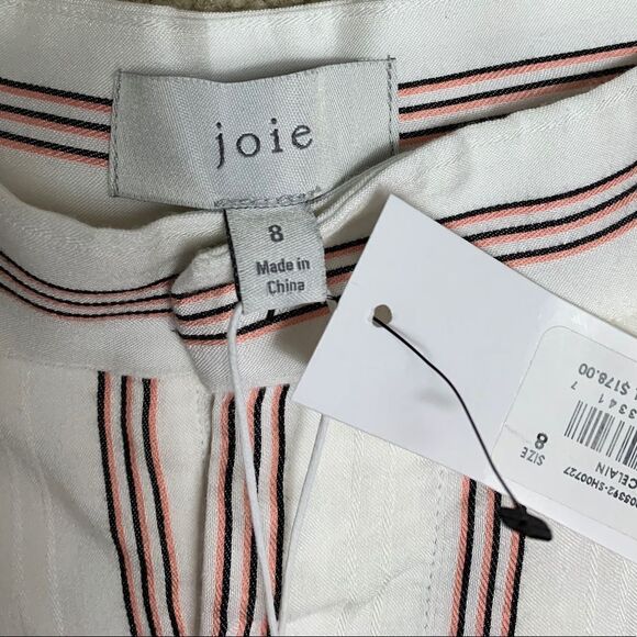 NWT Joie Carvel Striped Shorts Size 8 - Picture 9 of 10